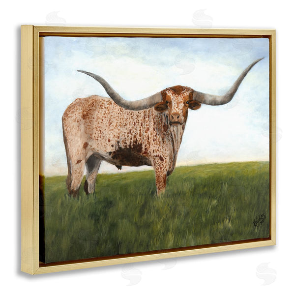 Stupell Industries Kathy Winkler  | Beautiful Horns Cattle