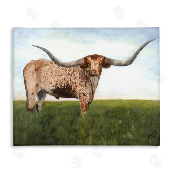 stupell industries Kathy Winkler  | Beautiful Horns Cattle