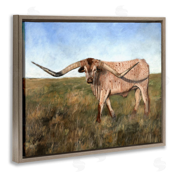 Stupell Industries Kathy Winkler  | Cattle With Beautiful Horns Wall Art