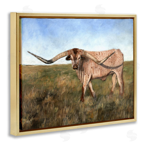 Stupell Industries Kathy Winkler  | Cattle With Beautiful Horns Wall Art