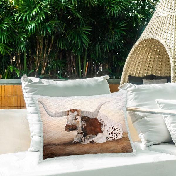 Stupell Industries Kathy Winkler | Farmhouse Longhorn Portrait