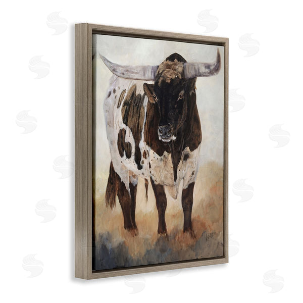 Stupell Industries Kathy Winkler | Longhorn Cattle Painting Wall Art