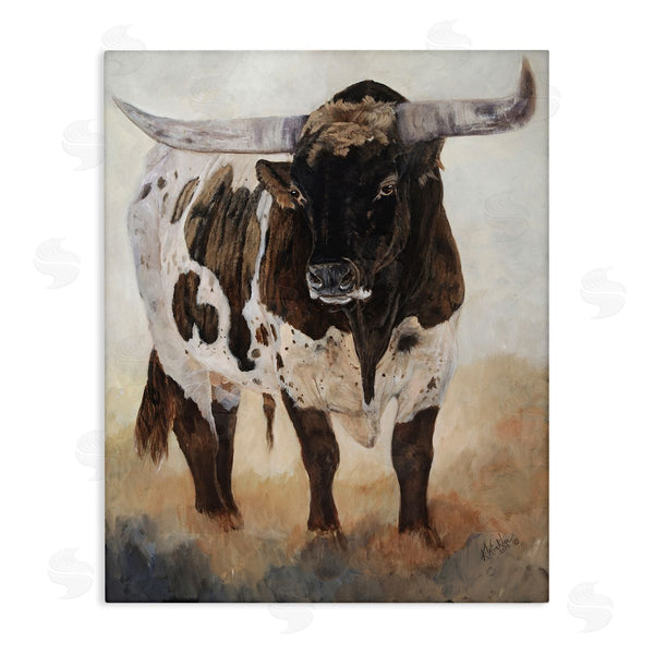 stupell industries Kathy Winkler | Longhorn Cattle Painting Wall Art