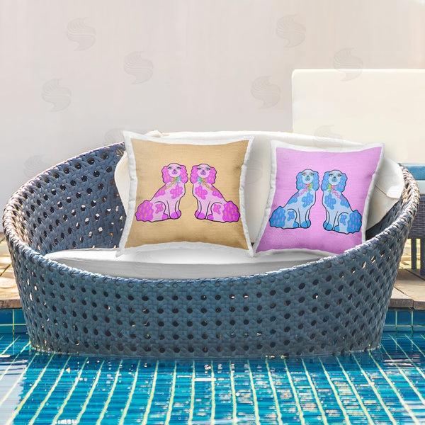 Stupell Industries Katie Conley | Bright Whimsy Dog Pairs Printed Throw Pillow Set