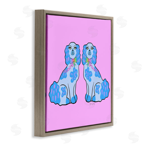 Stupell Industries Katie Conley | Funky Dogs Blue & Pink