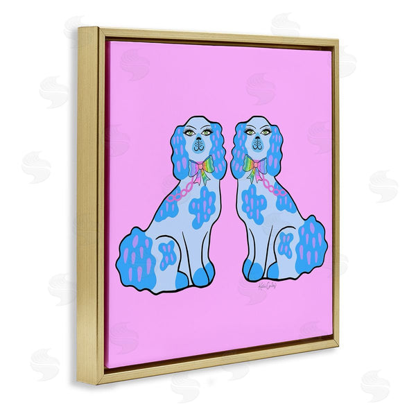 Stupell Industries Katie Conley | Funky Dogs Blue & Pink