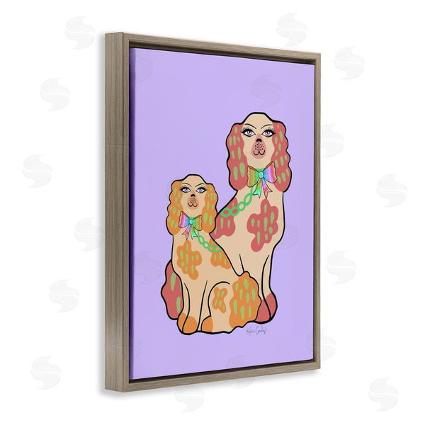 Stupell Industries Katie Conley | Funky Dogs On Purple