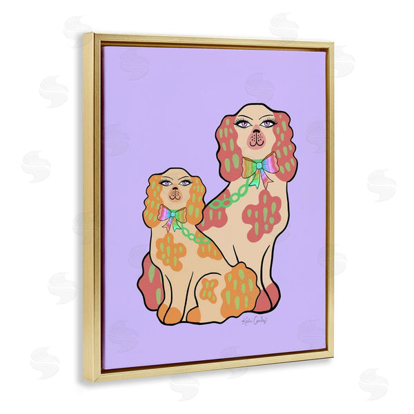 Stupell Industries Katie Conley | Funky Dogs On Purple