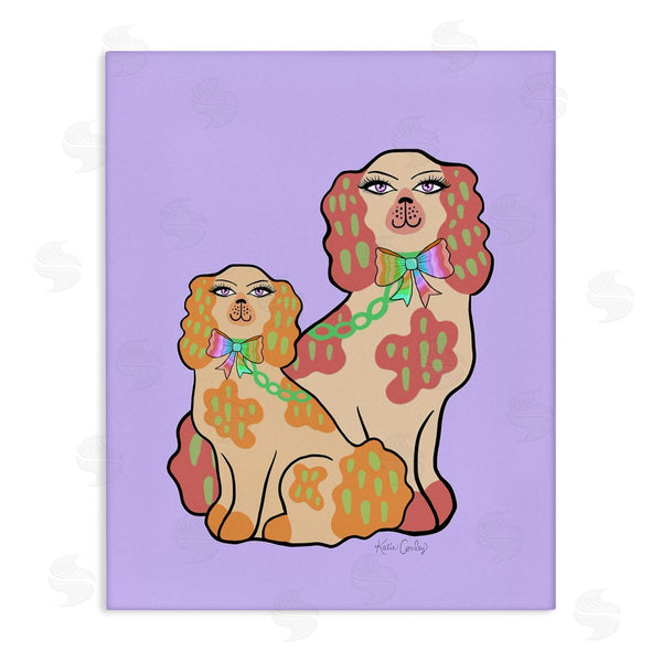 stupell industries Katie Conley | Funky Dogs on Purple