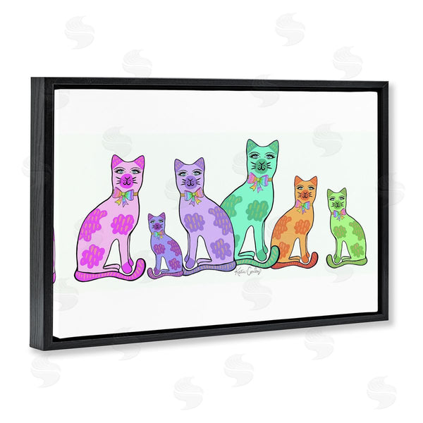 Stupell Industries Katie Conley | Funky Whimsical Cats