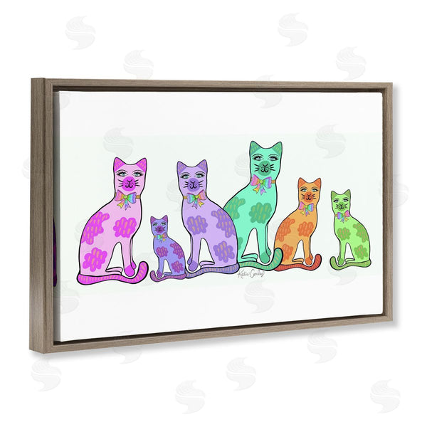 Stupell Industries Katie Conley | Funky Whimsical Cats