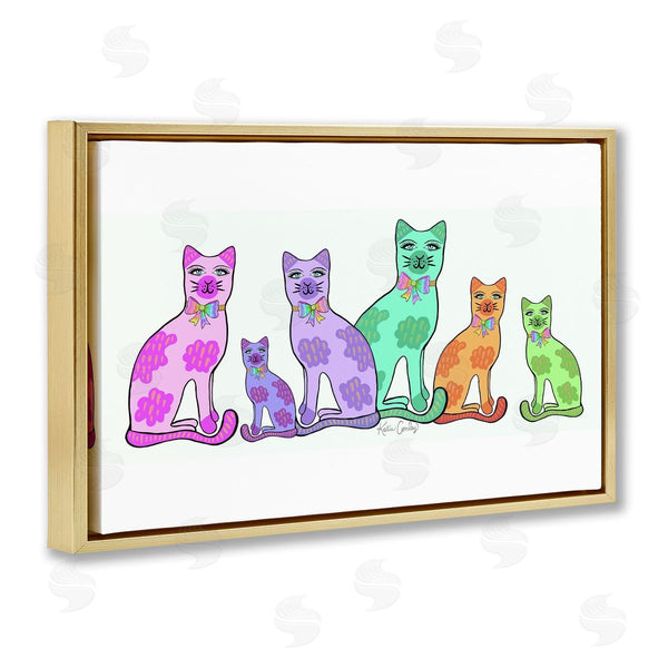 Stupell Industries Katie Conley | Funky Whimsical Cats