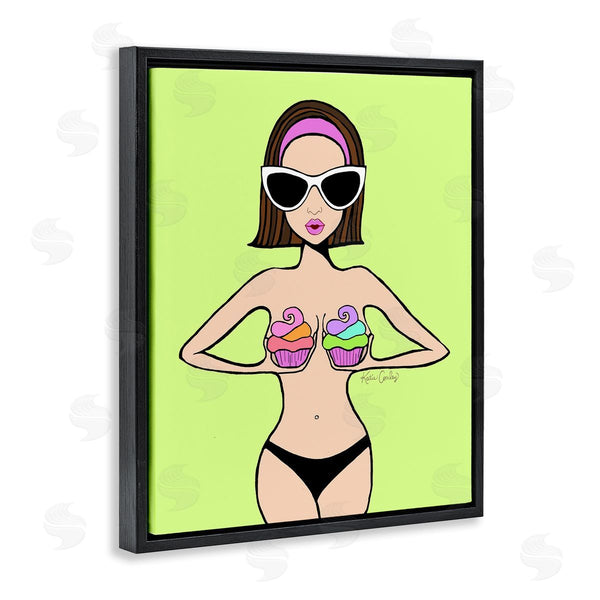 Stupell Industries Katie Conley | Glam Summer Gal & Cupcakes Wall Art