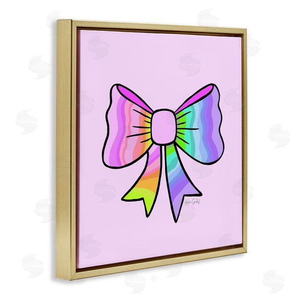 Stupell Industries Katie Conley | Pastel Rainbow Ombre Ribbon Wall Art