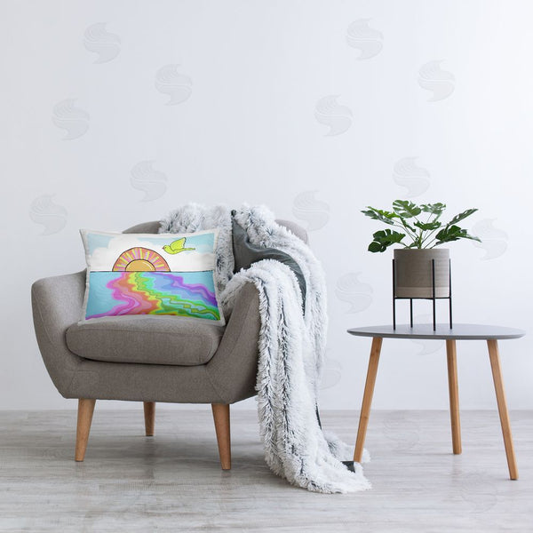 Stupell Industries Katie Conley | Swirling Rainbow Sea Reflection