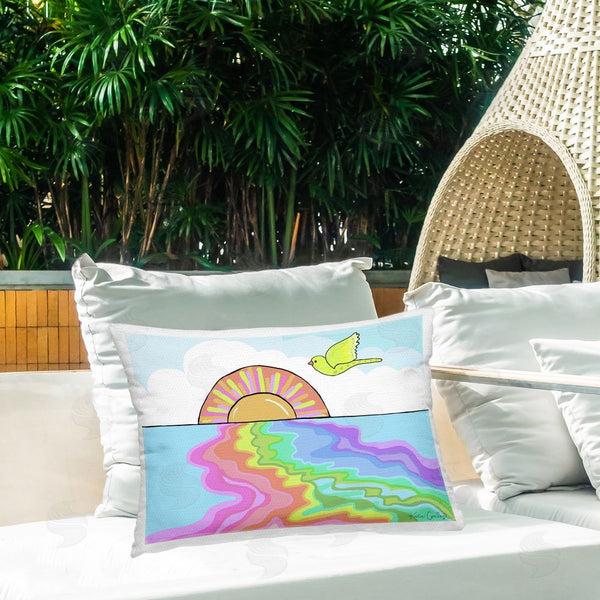 Stupell Industries Katie Conley | Swirling Rainbow Sea Reflection