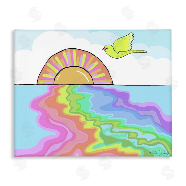 stupell industries Katie Conley | Swirling Rainbow Sea Reflection