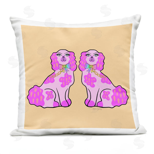 Stupell Industries Katie Conley | Vivid Posh Poodles Printed Throw Pillow