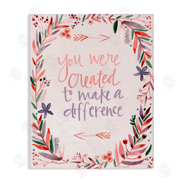 stupell industries Katie Doucette | Created to Make a Difference Floral Border