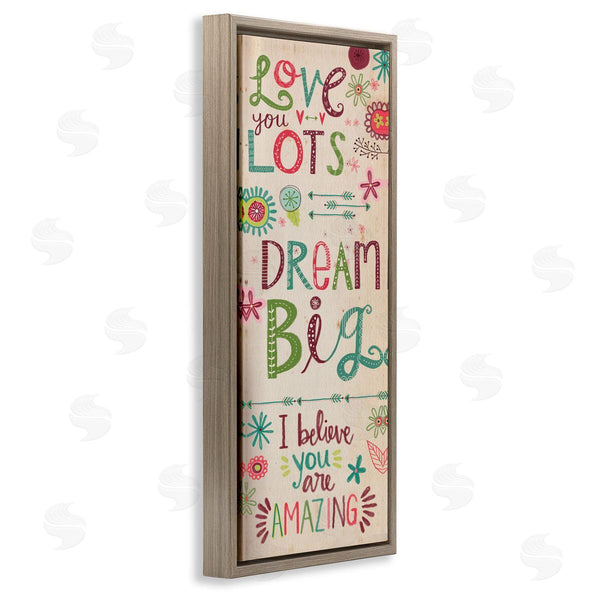 Stupell Industries Katie Doucette | Encouraging Floral Dream Big