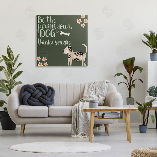 Stupell Industries Katie Doucette | Humorous Dog Owner Quote Daisy Design Wall Art