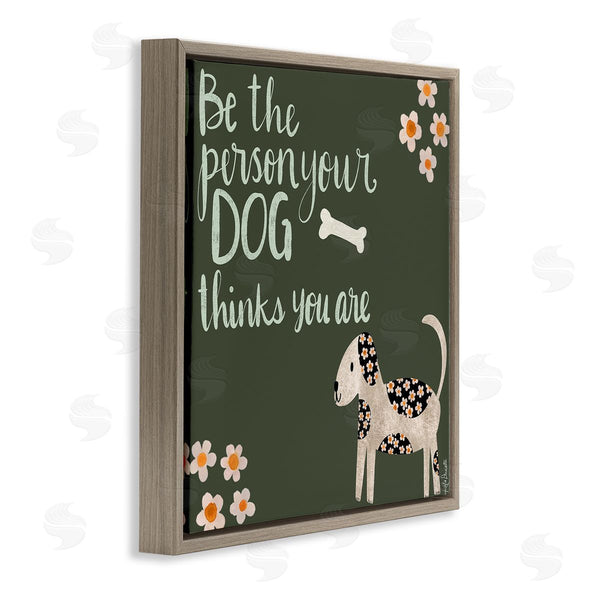 Stupell Industries Katie Doucette | Humorous Dog Owner Quote Daisy Design Wall Art