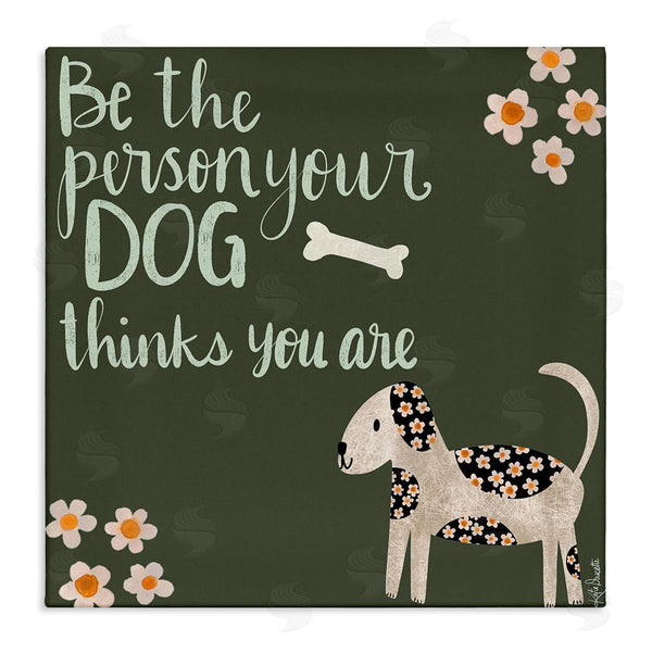 stupell industries Katie Doucette | Humorous Dog Owner Quote Daisy Design Wall Art