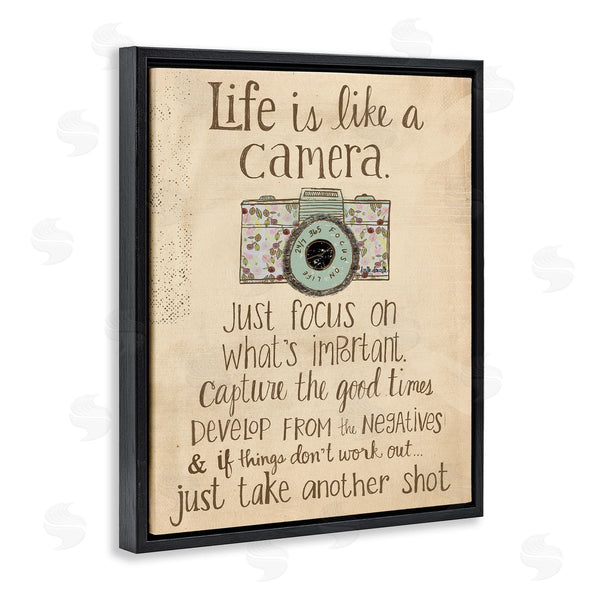 Stupell Industries Katie Doucette | Life Is Like A Camera Inspirational