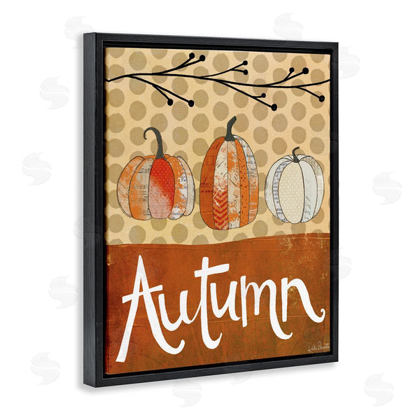Stupell Industries Katie Doucette | Traditional Autumn Pumpkin Illustration Abstract Pattern Gourds Wall Art