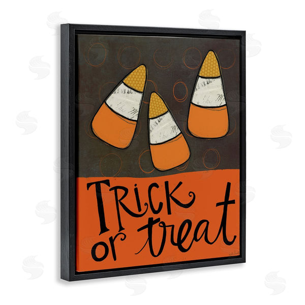 Stupell Industries Katie Doucette | Trick Or Treat Halloween Greeting Patterned Candy Corn Wall Art