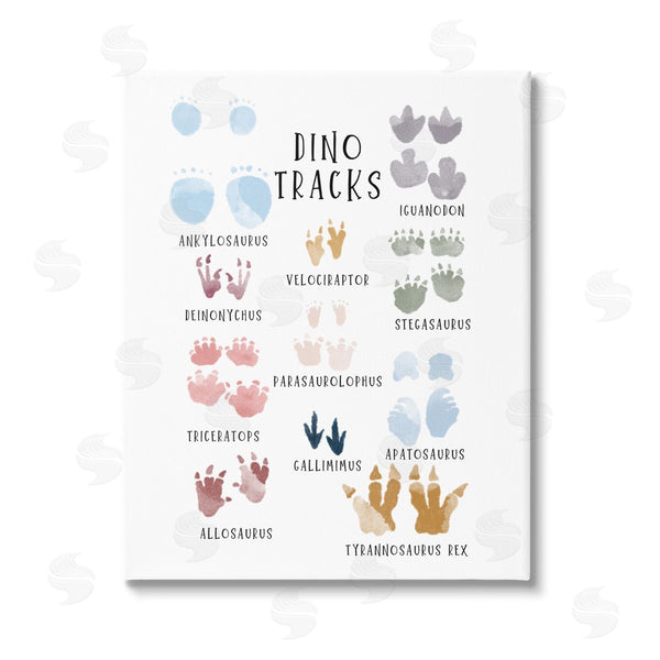 stupell industries Katie Griggs | Dino Tracks Diagram Wall Art