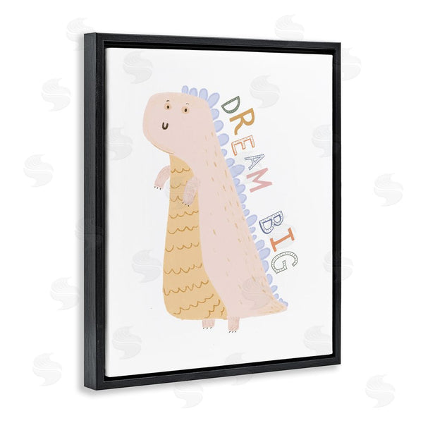 Stupell Industries Katie Griggs | Dream Big Pastel T-Rex Wall Art