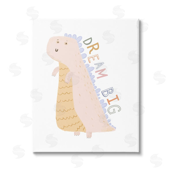 stupell industries Katie Griggs | Dream Big Pastel T-Rex Wall Art