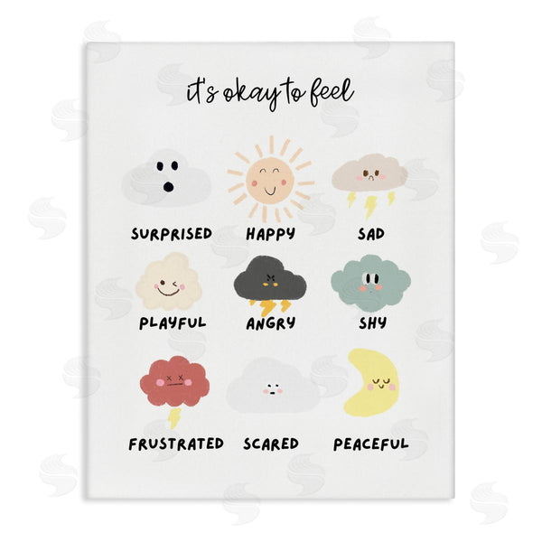 stupell industries Katie Griggs | Okay to Feel Emotions Chart Wall Art