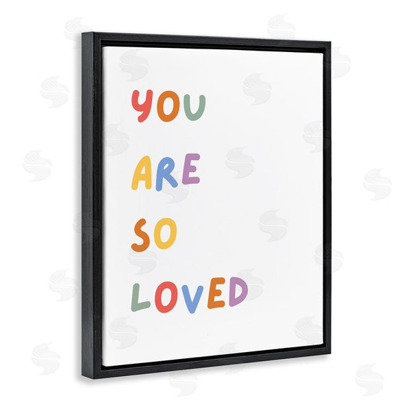 Stupell Industries Katie Griggs | So Loved Minimal Phrase Wall Art