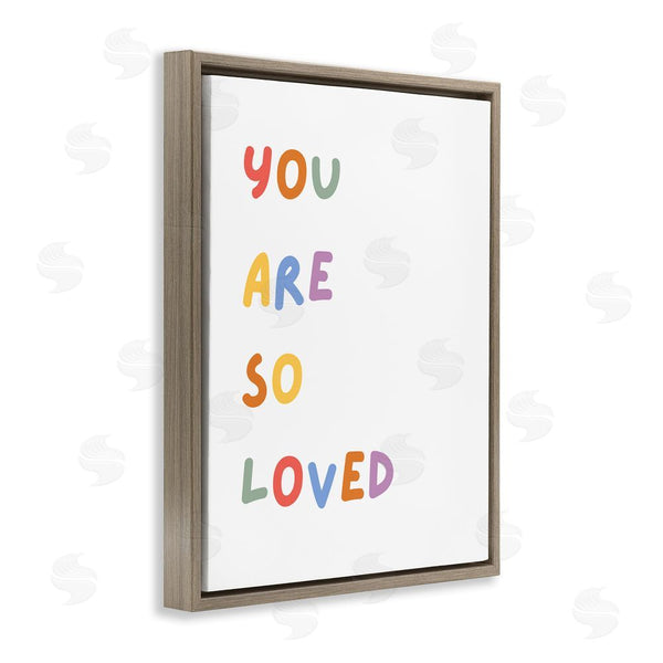 Stupell Industries Katie Griggs | So Loved Minimal Phrase Wall Art
