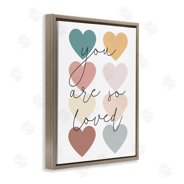 Stupell Industries Katie Griggs | You Are Loved Hearts Wall Art