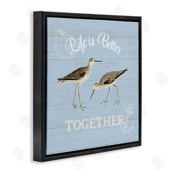 Stupell Industries Katie Pertiet | Better Together Coastal Sandpipers