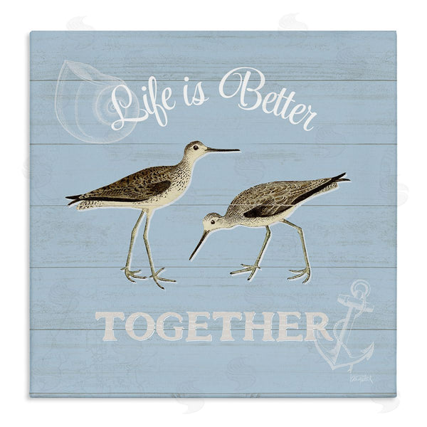 stupell industries Katie Pertiet | Better Together Coastal Sandpipers