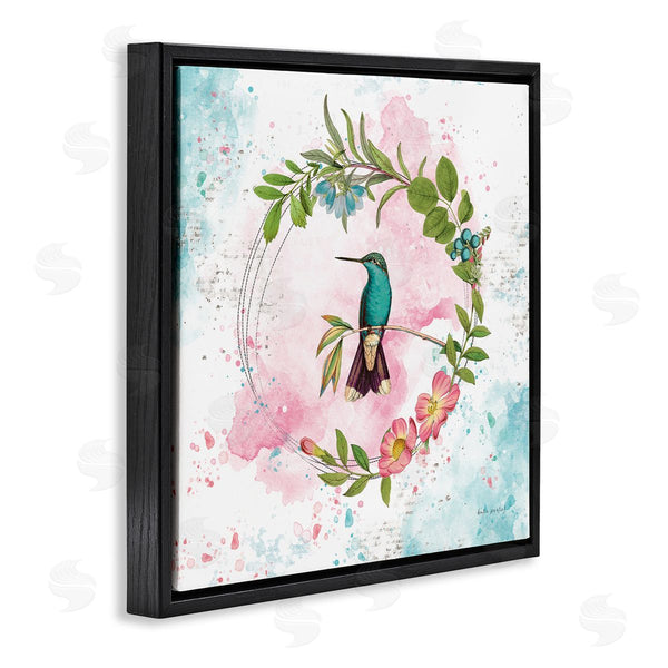 Stupell Industries Katie Pertiet | Delicate Hummingbird Wreath