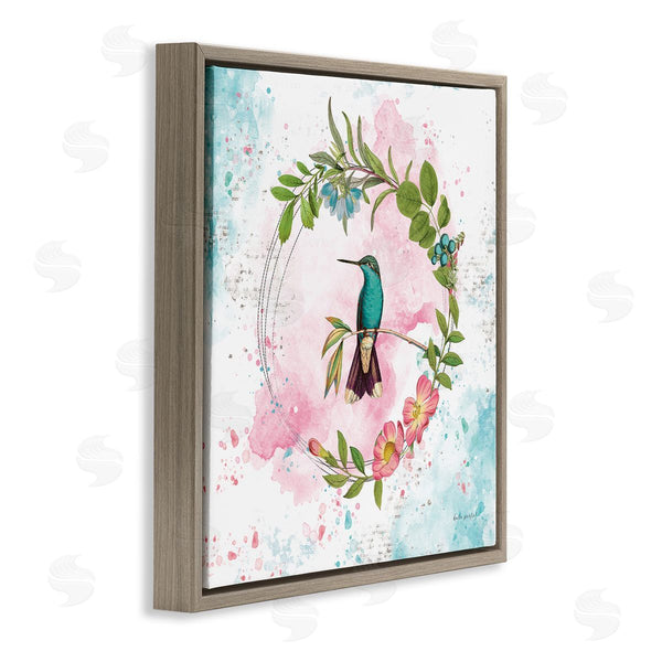 Stupell Industries Katie Pertiet | Delicate Hummingbird Wreath