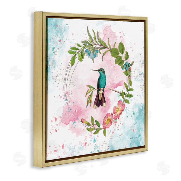 Stupell Industries Katie Pertiet | Delicate Hummingbird Wreath