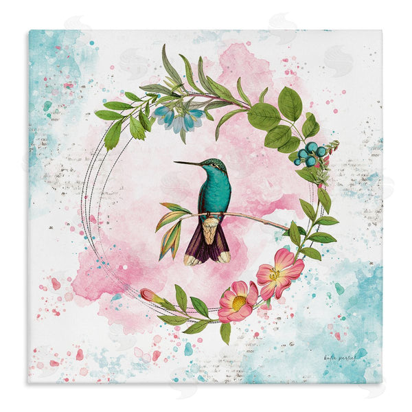 stupell industries Katie Pertiet | Delicate Hummingbird Wreath