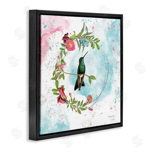 Stupell Industries Katie Pertiet | Hummingbird Within Wreath