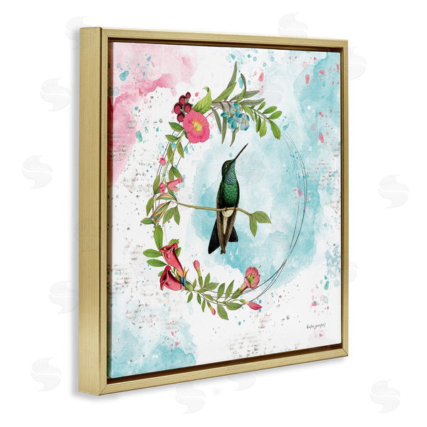 Stupell Industries Katie Pertiet | Hummingbird Within Wreath