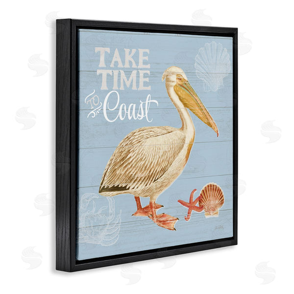 Stupell Industries Katie Pertiet | Time To Coast Nautical Pun Pelican Wall Art