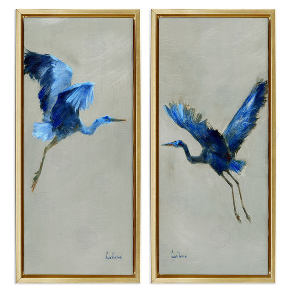 Stupell Industries Katie Swatland | Expressive Flying Cranes Abstract Birds Wall Art