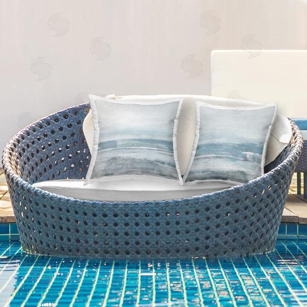 Stupell Industries Katrina Craven | Abstract Ocean Beach Printed Throw Pillow Set