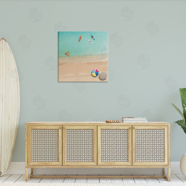 Stupell Industries Katrina Craven | Beachgoers Aerial View Wall Art