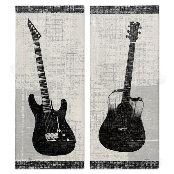 stupell industries Katrina Craven | Electric Acoustic Guitar Wall Art